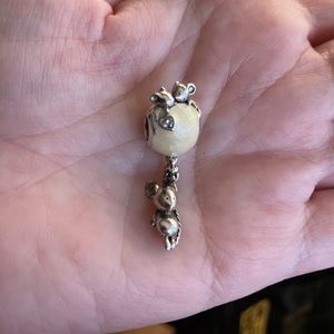 Pandora Mouse and Shimmery Balloon Dangle Charm